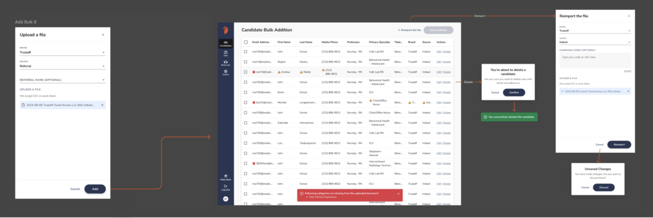 TalentStack Bulk Addition Iteration 1